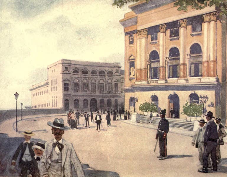 Peeps at Many Lands: South America - The Palace Square, Sao Paulo (1915)