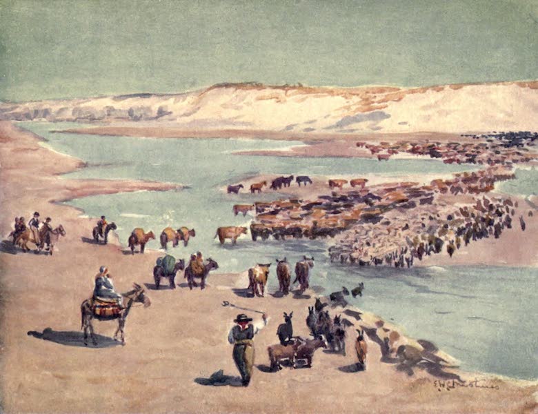 Peeps at Many Lands: South America - Chilenos Trekking Across the Frontier (1915)
