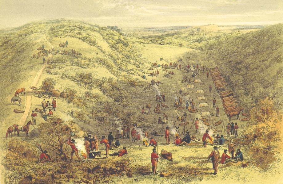Pen and Pencil Reminiscences of a Campaign in South Africa - The Patrol Encamped (1861)