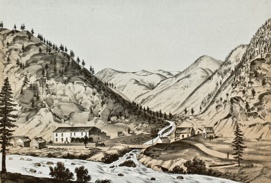 Pencil Sketches of Colorado - Fall River, Clear Creek County (1866)