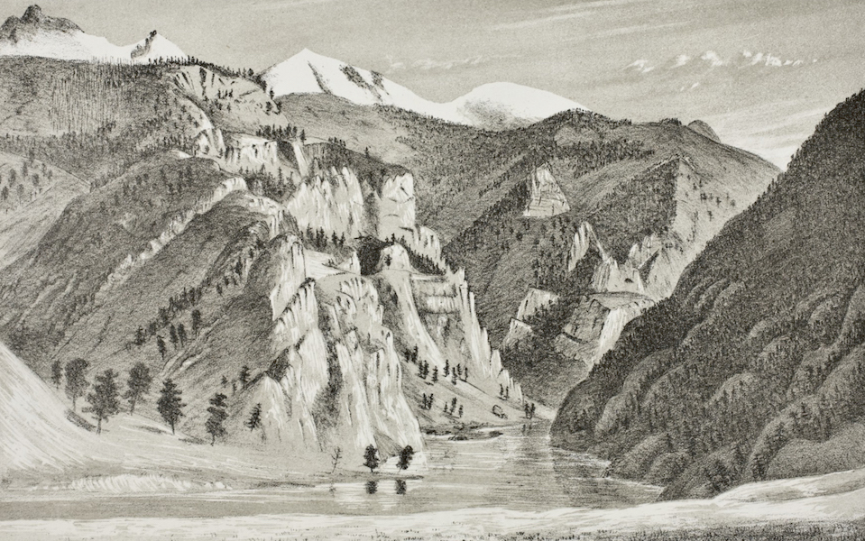 Pencil Sketches of Montana - Bird Tail Mountain [I] (1868)
