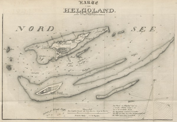 Karte von Helgoland