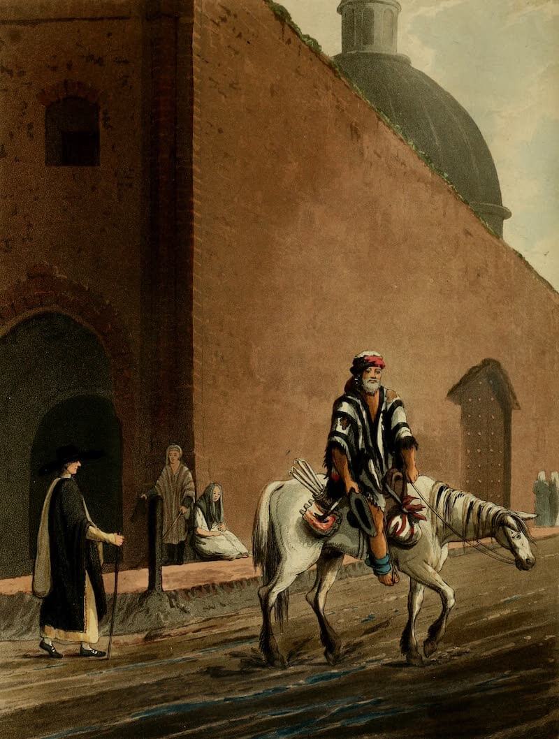 Picturesque Buenos Ayres & Monte Video - Beggar on Horseback (1820)