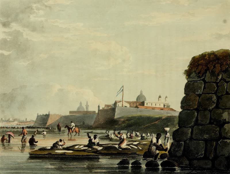 Picturesque Buenos Ayres & Monte Video - Fort (1820)