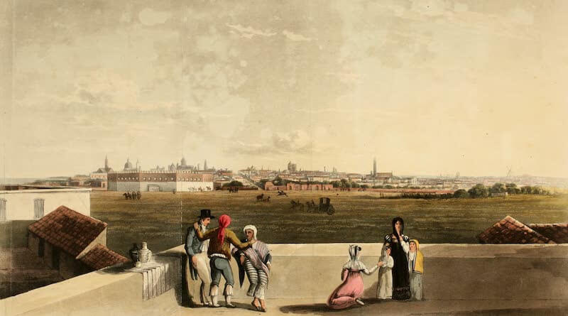 Picturesque Buenos Ayres & Monte Video - General View of Buenos Ayres from the Plaza de Toros (1820)