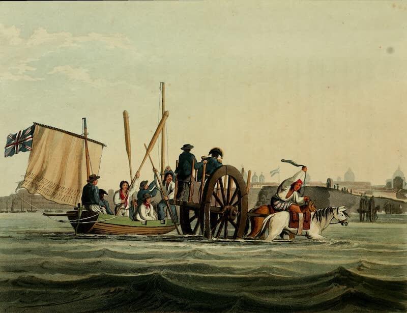 Picturesque Buenos Ayres & Monte Video - Landing Place (1820)