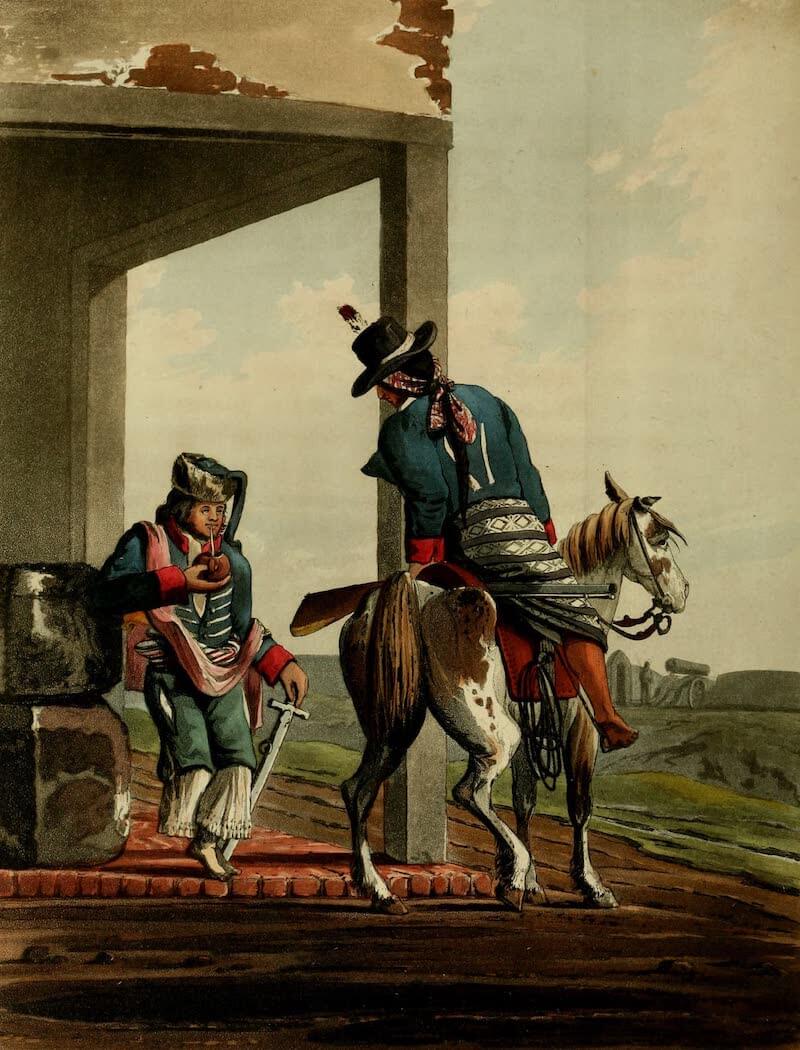 Picturesque Buenos Ayres & Monte Video - Paolistas, Soldiers of the East Bank of the Plata (1820)