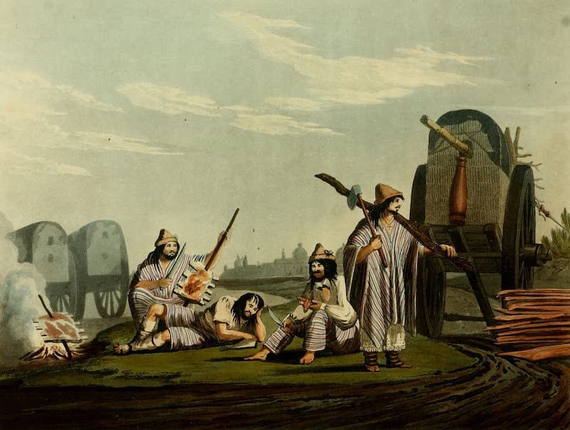 Picturesque Buenos Ayres & Monte Video - Travellers at a Pulperia (1820)