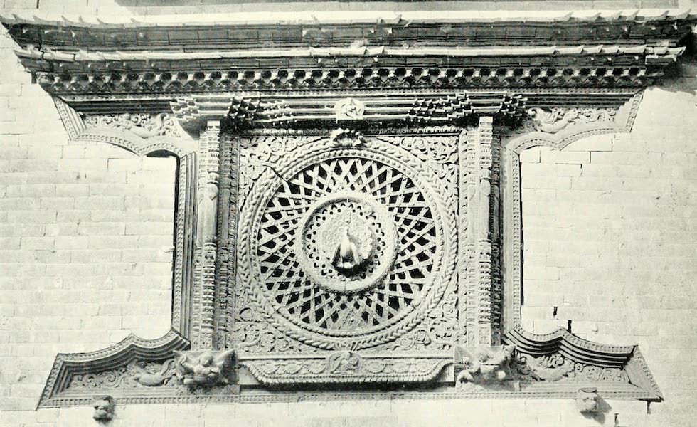 A Window of Carved Wood at Bhatgaon