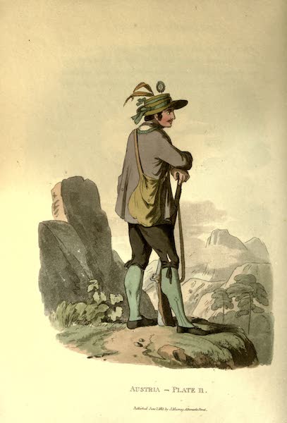 Picturesque Representations of the Austrians - A Tyrolian Hunter (1814)