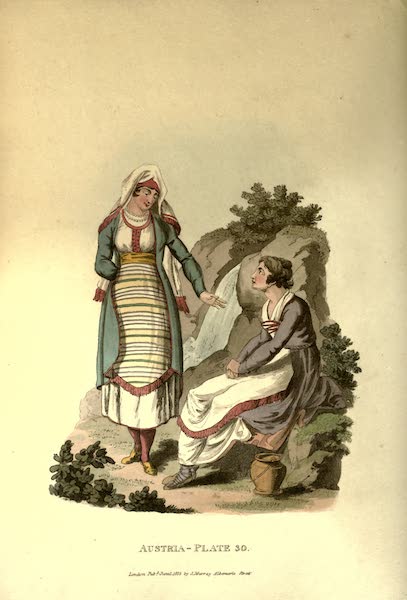 Picturesque Representations of the Austrians - Croatian Women (1814)
