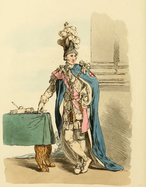 Picturesque Representations of the English - Knight of the Garter (1813)