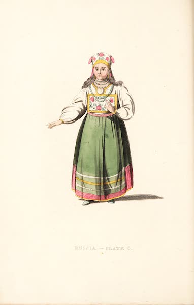 Picturesque Representations of the Russians - A Woman of Esthonia (1814)