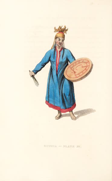 Picturesque Representations of the Russians - A Female Schaman (1814)