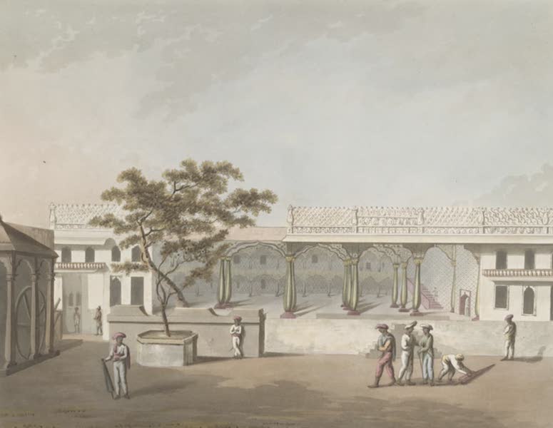 Picturesque Scenery in the Kingdom of Mysore - North Front of Tippoo's Palace, Bangalore (1805)