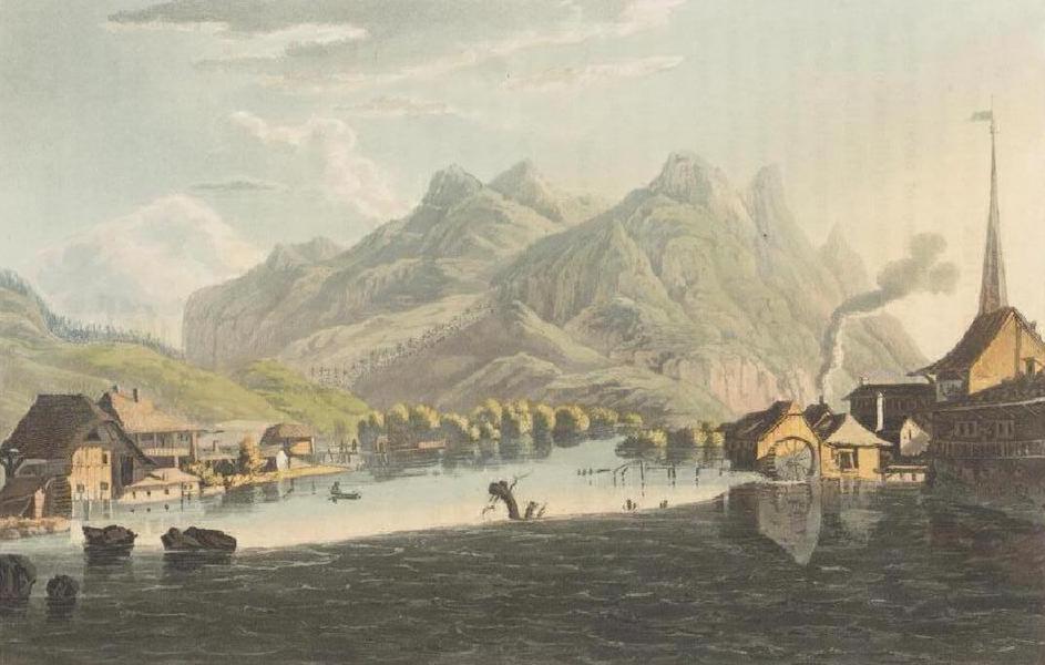 Picturesque Tour through the Oberland - View near Thun (1823)