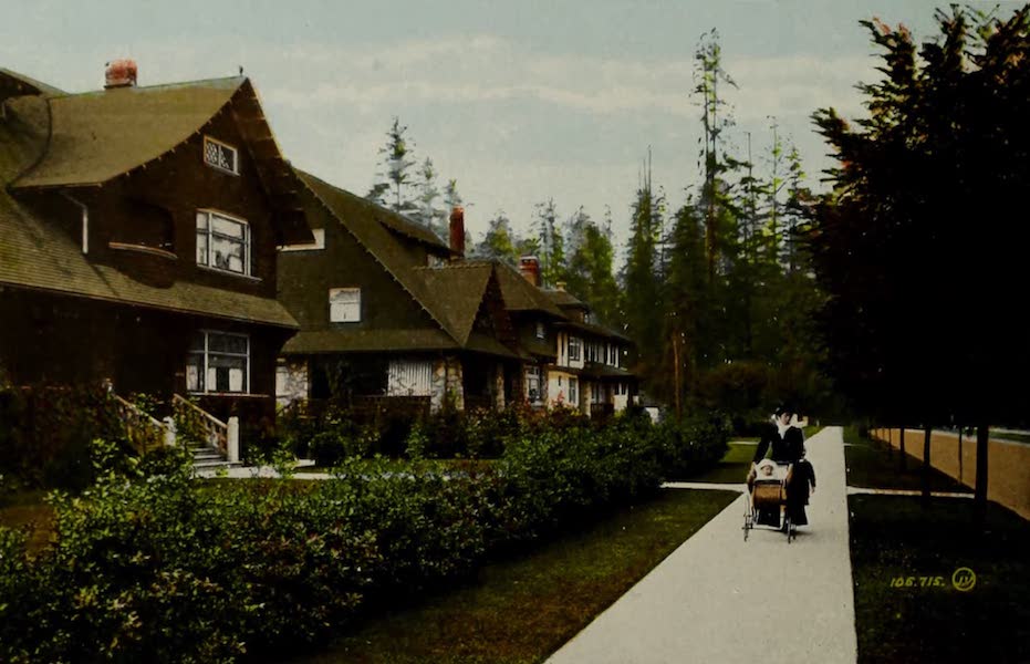 Picturesque Vancouver B.C. - Residences on Nelson Street (1910)