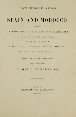 Picturesque Views in Spain and Morocco Vol. 2 - Title Page