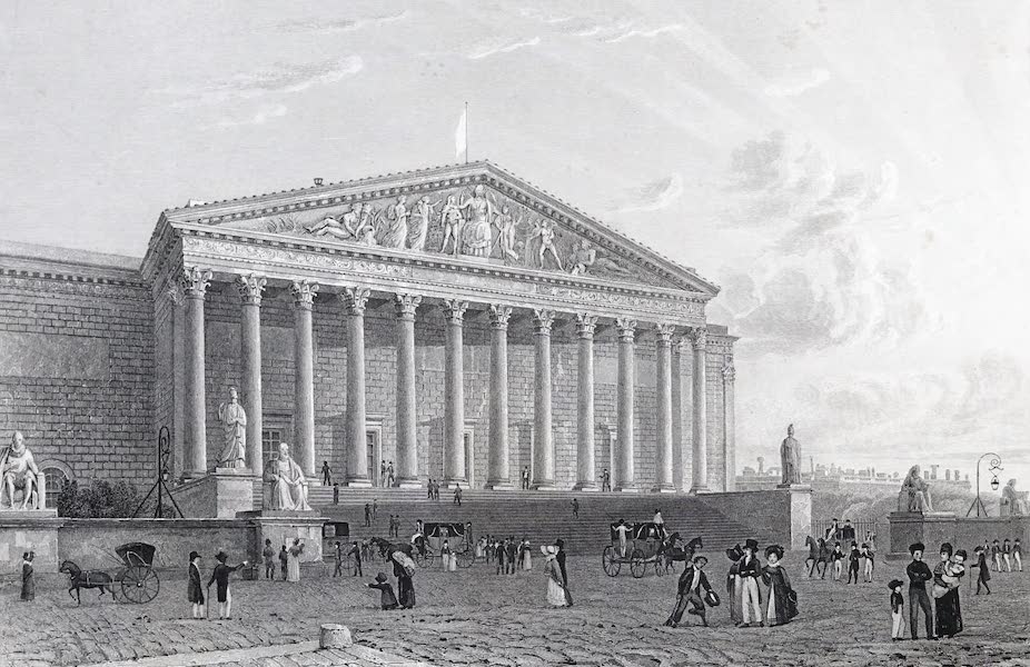 Picturesque Views of the City of Paris Vol. 1 - Palace of the Chamber of Deputies (1823)