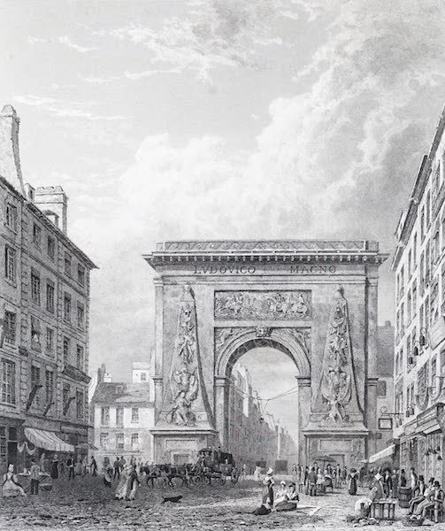 Picturesque Views of the City of Paris Vol. 2 - Gate of St. Denis (1823)