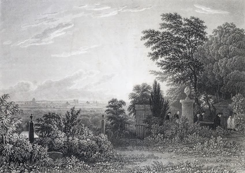 Picturesque Views of the City of Paris Vol. 2 - Burial Ground of the Père la Chaise (1823)