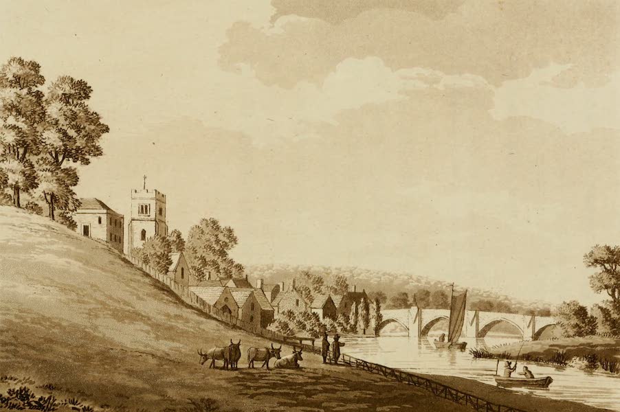 Picturesque Views on the River Medway - Aylesford (1793)