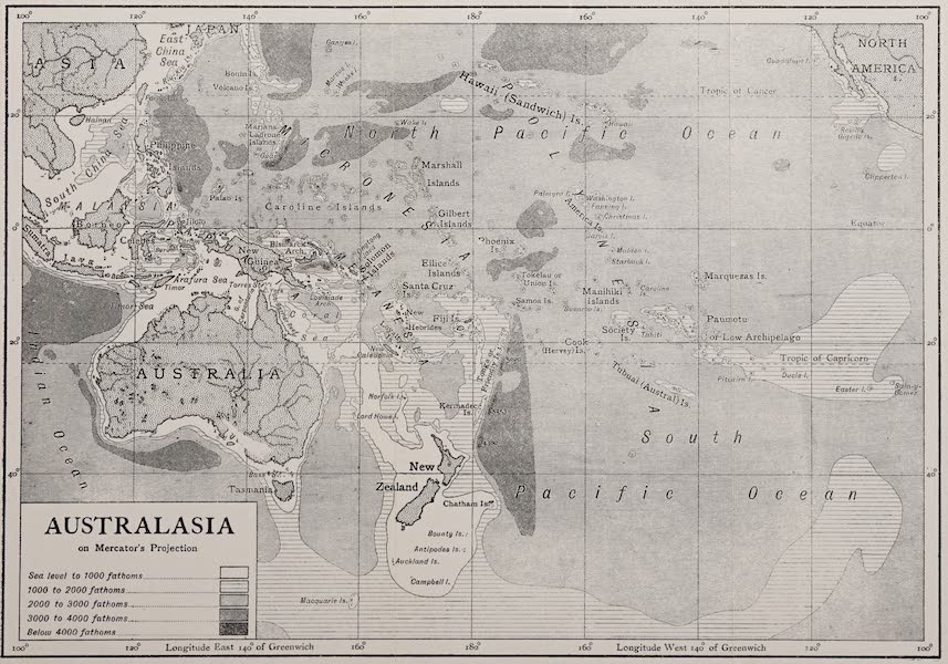 Australasia on Mercators Projection