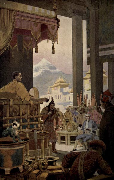 Pioneers in India - George Bogle Taking Tea with the Teshu Lama in Tibet - 1774 (1913)