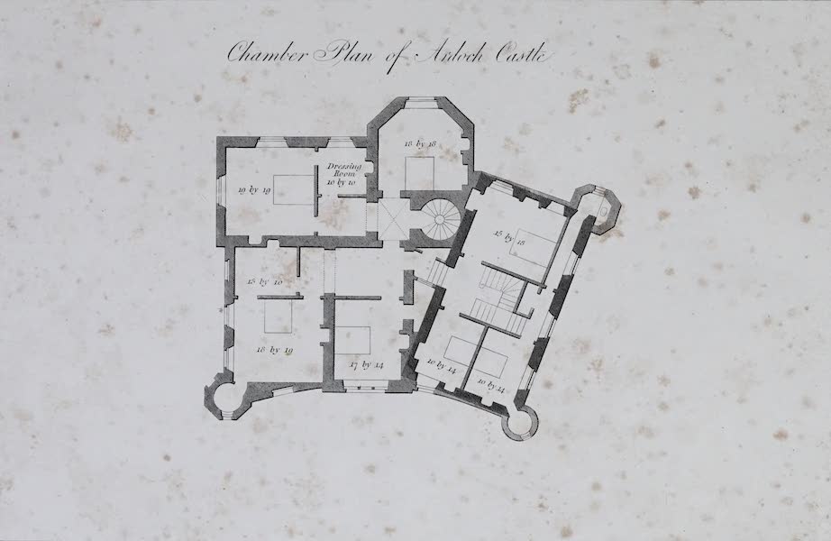 Plans and Views of Ornamental Domestic Buildings - Chamber Plan of Balloch Castle (1836)