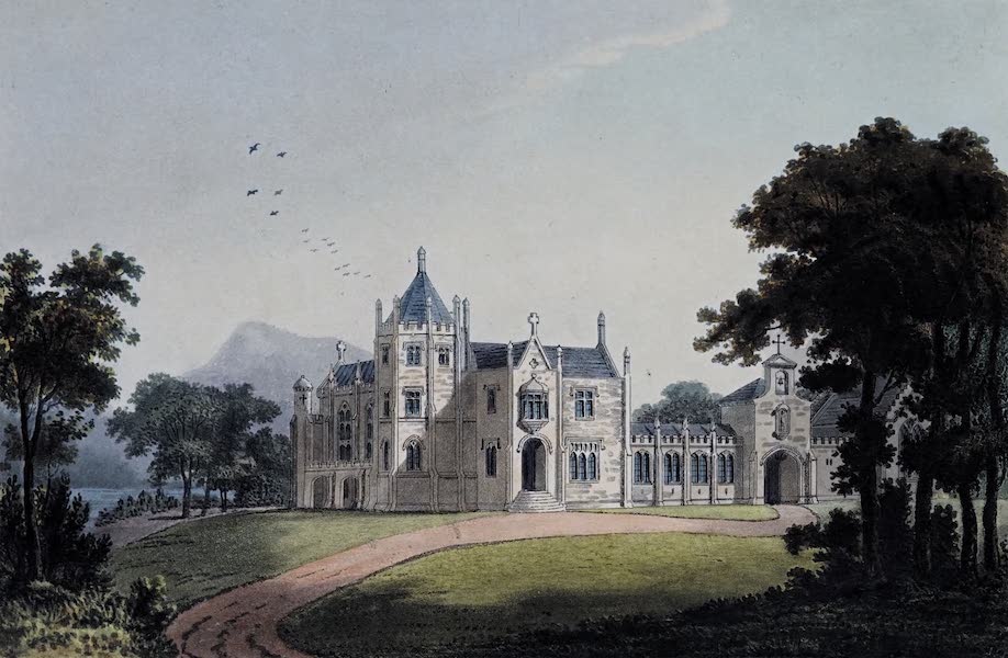 Plans and Views of Ornamental Domestic Buildings - Balloch Abbey, Dumbartonshire [South-West View] (1836)