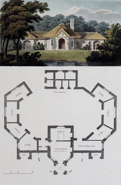 Plans and Views of Ornamental Domestic Buildings - Pheasantry &c at Cullean (1836)