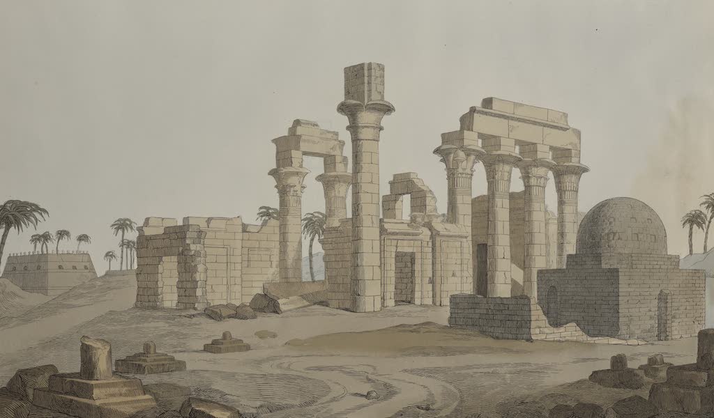 Plates Illustrative of the Researches and Operations of G. Belzoni - The temple at Erments (1820)