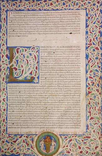 Plinius Secundus Naturalis Historiae - Title Page
