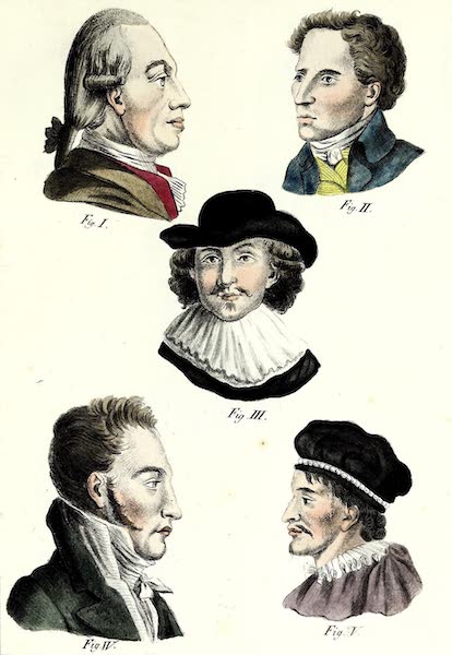 Porte-Feuille Geographique et Ethnographique [Atlas] - [Assorted Facial Profiles - I] (1820)