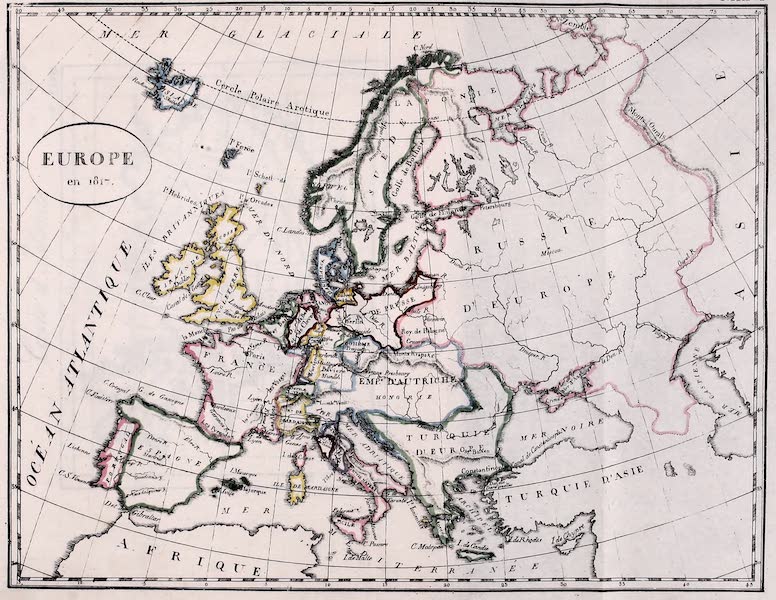 Porte-Feuille Geographique et Ethnographique [Atlas] - Europe en 1817 (1820)