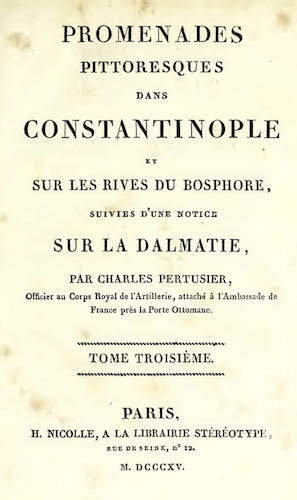 Promenades Pittoresques dans Constantinople Vol. 3