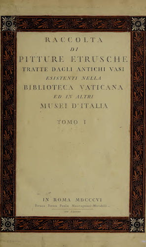 Wellcome Collection - Raccolta di Pitture Etrusche Vol. 1