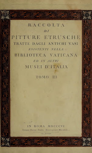 Archaeology - Raccolta di Pitture Etrusche Vol. 3