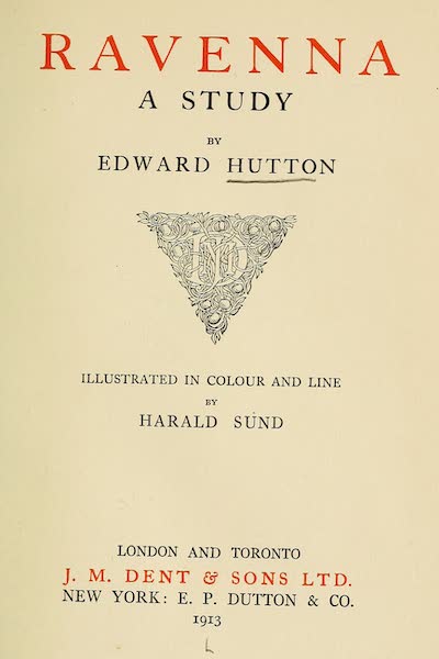 Ravenna, a Study - Title Page (1913)