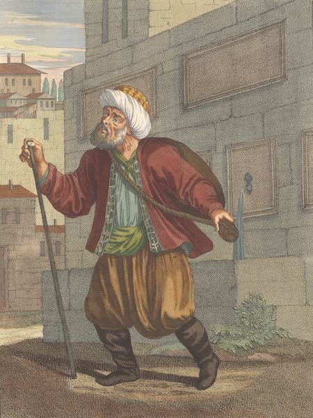 Recueil de Cent Estampes Representant Differentes Nations du Levant - Saka ou Porteur d'eau par les rues (1714)