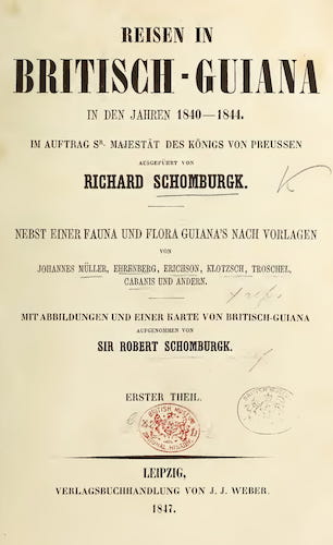 German - Reisen in Britisch-Guiana Vol. 1