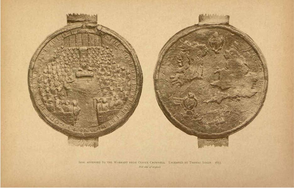 Relics of the Honourable British East India Company - Seal Appended to the Warrant from Oliver Cromwell (1909)