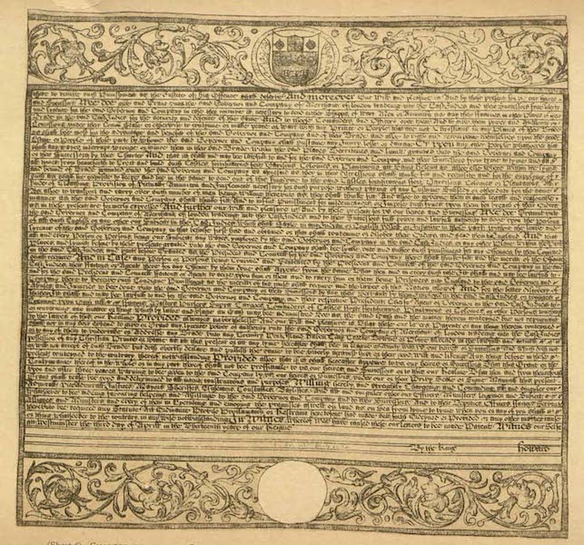 (Sheet 6) (Sheet 1) Charter Granted by Charles II Dated 3 April 1661 Confirming and Extending Former Charters