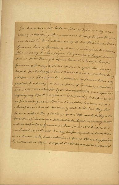 A Letter from Eliza Draper, dated Tellicherry, April, 1769 [II]