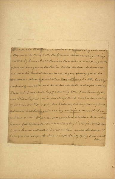 A Letter from Eliza Draper, dated Tellicherry, April, 1769 [VI]