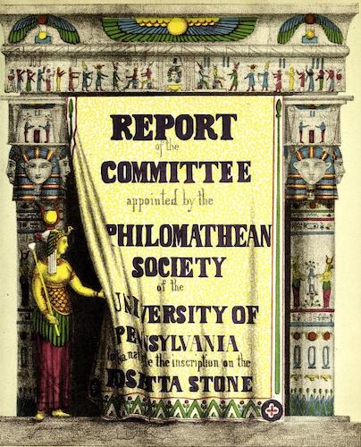 Archaeology - Report of the Committee Appointed to Translate the Rosetta Stone