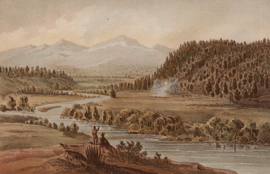 Report of the Exploring Expedition from Santa Fe - The Pagosa and San Juan River, Looking Easterly (1876)