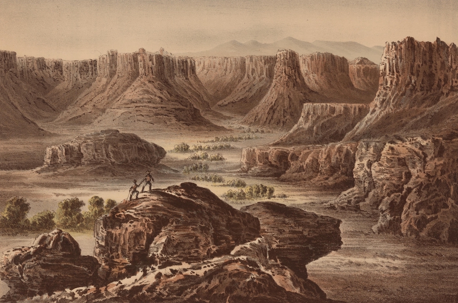 Report of the Exploring Expedition from Santa Fe - Head of Labyrinth Creek. Looking South-Easterly (1876)