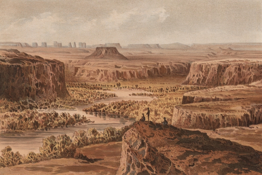 Report of the Exploring Expedition from Santa Fe - Lower San Juan, Looking West from Near Camp 35 (1876)