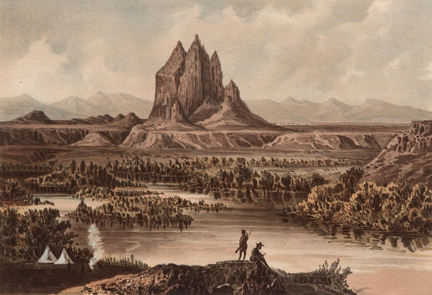 Report of the Exploring Expedition from Santa Fe - The Needles, Looking South-Westerly (1876)